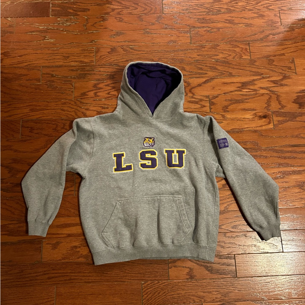 Vintage LSU colosseum grey hoodie